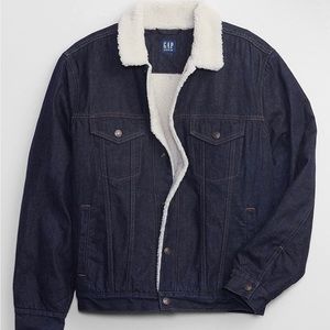 GAP Men's Icon Sherpa Denim Jacket